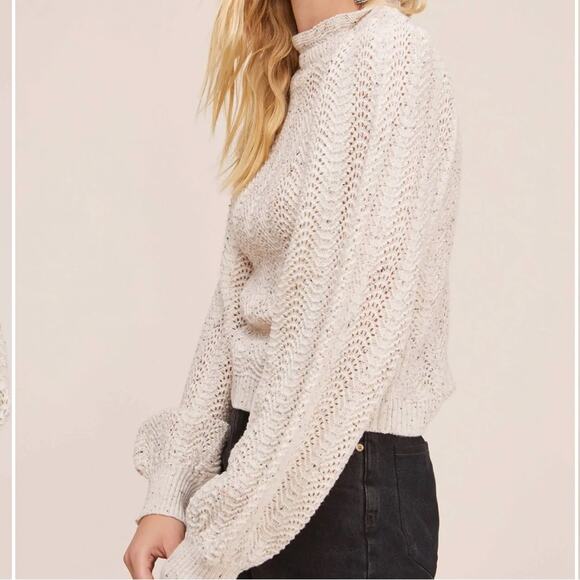 ASTR The Label - Brynn Mock Neck Sweater in Caramal - Picture 6 of 7